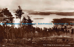 R140161 Luss Village And The Island. Loch Lomond. RP. 1926 - World