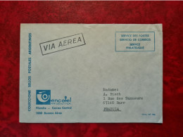 LETTRE ARGENTINE   ENTETE  ENCOTEL ARGENTINA BUENOS AIRES POUR BARR VIA AERA SERVICE DES POSTES - Autres & Non Classés