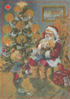WEIHNACHTSMANN SANTA CLAUS Neujahr Weihnachten Vintage Ansichtskarte Postkarte CPSM #PBL107.A - Santa Claus