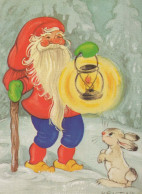 BABBO NATALE Buon Anno Natale Vintage Cartolina CPSM #PBL090.A - Santa Claus