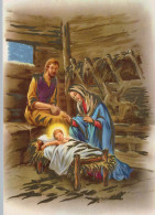 Vergine Maria Madonna Gesù Bambino Natale Religione Vintage Cartolina CPSM #PBB899.A - Jungfräuliche Marie Und Madona
