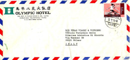 TAIWAN - 1970 TAIPEI Lettera Per L'Italia Con Francobollo Singolo (olimpiadi, Atletica) - 18178 - Cartas & Documentos