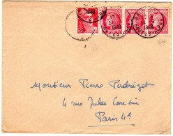 1948  CAD  De BRIANCON Sur 3 Mazelin 1f Rouge + Gandon 5f - Brieven En Documenten