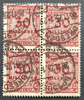 Deutsches Reich 1923, Block Mi 320 Gestempelt Geprüft - Used Stamps