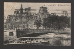 CPA - 75 - N°49 - Paris - L'Hôtel De Ville - Circulée En 1914 - Otros Monumentos