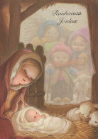 Virgen Mary Madonna Baby JESUS Religion Vintage Postcard CPSM #PBQ043.A - Vierge Marie & Madones