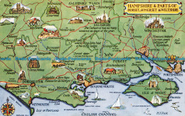 R139848 Hampshire And Parts Of Dorset Somerset And Wiltshire. Salmon. 1963 - Wereld