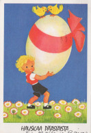 PASQUA BAMBINO UOVO Vintage Cartolina CPSM #PBO273.A - Pâques