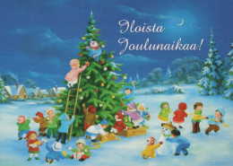 WEIHNACHTSMANN SANTA CLAUS Neujahr Weihnachten GNOME Vintage Ansichtskarte Postkarte CPSM #PBM018.A - Santa Claus