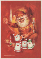 WEIHNACHTSMANN SANTA CLAUS Neujahr Weihnachten GNOME Vintage Ansichtskarte Postkarte CPSM #PBL832.A - Santa Claus