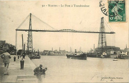 44 - Nantes - Le Pont Transbordeur - Animée - Bateaux - Oblitération Ronde De 1908 - CPA - Voir Scans Recto-Verso - Nantes