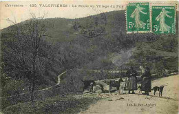 63 - Valcivières - La Route Du Village Du Puy - Animée - Chèvres - CPA - Voir Scans Recto-Verso - Autres & Non Classés