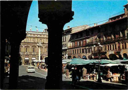 Marchés - Italie - Verona - Piazza Erbe - Place Des Herbes - Automobiles - Carte Neuve - CPM - Voir Scans Recto-Verso - Marchés