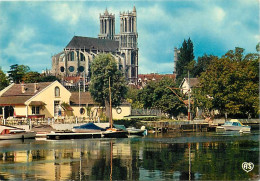 78 - Mantes La Jolie - La Seine à Robinson Et La Collégiale - CPM - Voir Scans Recto-Verso - Mantes La Jolie