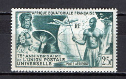 French Equatorial Africa 1949 UPU 75th Anniversary Stamp MNH - U.P.U.