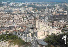 13 - Marseille - Notre Dame De La Garde - La Ville - Vue Aérienne - CPM - Voir Scans Recto-Verso - Notre-Dame De La Garde, Funicolare E Vergine