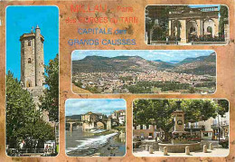 12 - Millau - Multivues - Flamme Postale - CPM - Voir Scans Recto-Verso - Millau