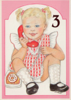 HAPPY BIRTHDAY 3 Year Old GIRL CHILDREN Vintage Postal CPSM #PBT896.A - Compleanni