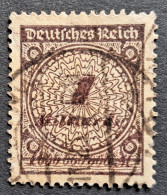 Deutsches Reich 1923, Mi 325AWb Gestempelt Geprüft - Used Stamps