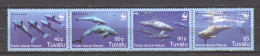 Tuvalu 2006 Mi 1307-1310 In Strip MNH WWF - PIGMY KILLER WHALES - Nuevos