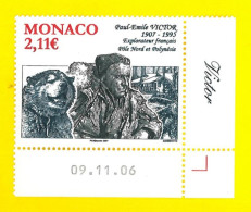 MONACO 2006 Centenario Nascita Paul Emile Victor - Esporatore - Antartide - Cane - Ungebraucht