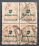 Deutsches Reich 1923, Block Mi 326AW Gestempelt Geprüft - Used Stamps