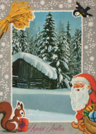 SANTA CLAUS Happy New Year Christmas Vintage Postcard CPSM #PAV681.GB - Kerstman