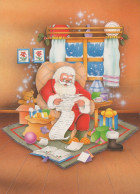 SANTA CLAUS CHRISTMAS Holidays Vintage Postcard CPSM #PAK694.GB - Kerstman