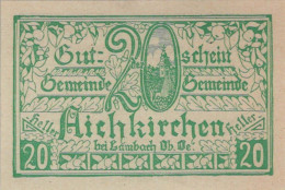 20 HELLER 1921 Stadt AICHKIRCHEN Oberösterreich Österreich Notgeld #PE157 - Lokale Ausgaben