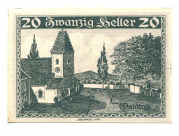 20 Heller 1920 WALDING Österreich UNC Notgeld Papiergeld Banknote #P10545 - Lokale Ausgaben