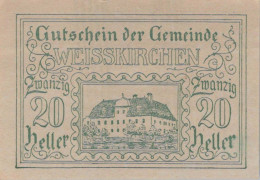 20 HELLER 1920 Stadt WEISSKIRCHEN AN DER TRAUN Oberösterreich Österreich #PF318 - [11] Lokale Uitgaven