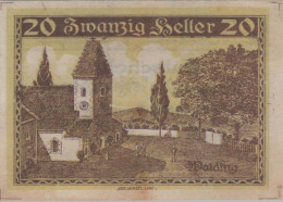 20 HELLER 1920 Stadt WALDING Oberösterreich Österreich Notgeld Banknote #PI408 - [11] Local Banknote Issues