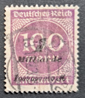 Deutsches Reich 1923, Mi 331b Gestempelt Geprüft - Used Stamps
