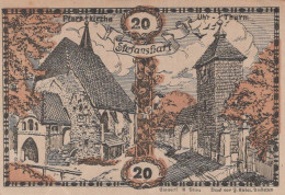20 HELLER 1920 Stadt STEFANSHART Niedrigeren Österreich Notgeld #PE649 - [11] Lokale Uitgaven