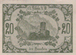 20 HELLER 1920 Stadt SANKT NIKOLA AN DER DONAU Oberösterreich Österreich #PE884 - [11] Lokale Uitgaven