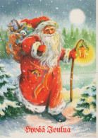 BABBO NATALE Natale Vintage Cartolina CPSM #PAK831.IT - Santa Claus