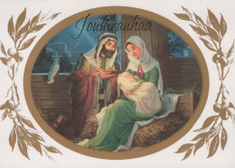 Virgen Mary Madonna Baby JESUS Christmas Religion Vintage Postcard CPSM #PBP791.GB - Vierge Marie & Madones