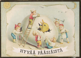 EASTER CHILDREN EGG Vintage Postcard CPSM #PBO340.GB - Pâques