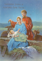 Virgen Mary Madonna Baby JESUS Christmas Religion Vintage Postcard CPSM #PBB760.GB - Virgen Mary & Madonnas