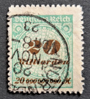 Deutsches Reich 1923, Mi 329B Gestempelt Geprüft - Used Stamps