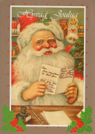 WEIHNACHTSMANN SANTA CLAUS WEIHNACHTSFERIEN Vintage Postkarte CPSM #PAJ860.DE - Santa Claus