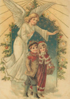 ENGEL WEIHNACHTSFERIEN Feiern & Feste Vintage Ansichtskarte Postkarte CPSM #PAH247.DE - Anges