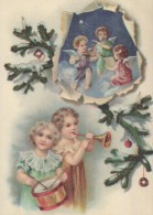 ENGEL WEIHNACHTSFERIEN Feiern & Feste Vintage Ansichtskarte Postkarte CPSM #PAH444.DE - Anges