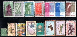 Indonésie ( 62  ** Timbres Neuf ) - ( 17 Timbres Oblitere ) - Indonésie