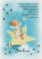 ANGELO Natale Vintage Cartolina CPSM #PBP539.IT - Angels