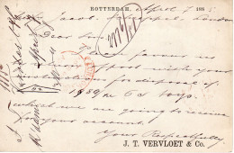 7 APR  85 Bk G 25 Van Rotterdam Naar Londen Met Part. Bedrukking Vervloet - Postal Stationery