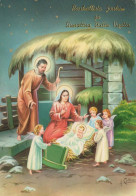 ANGELO Gesù Bambino Natale Vintage Cartolina CPSM #PBB959.IT - Angeles