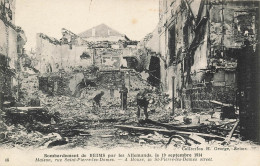 P4- 51Reims Bombardement De Reims Par Les Allemands Le 19 Septembre 1914 Maison Rue Saint  Pierre - Reims