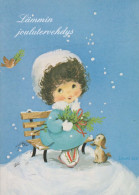 Feliz Año Navidad NIÑOS Vintage Tarjeta Postal CPSM #PAS879.ES - Nieuwjaar