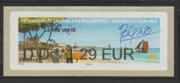 Atm, Nabanco, Lettre Verte DD1.29€  Avec Dédicace De L'auteur. 24/05/2024. LONGEVILLE SUR MER, A.G. Philapostel. - 2010-... Vignettes Illustrées